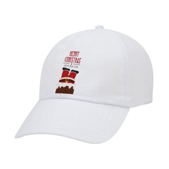 Merry christmas chimney, Καπέλο Baseball Λευκό (5-φύλλο, unisex)