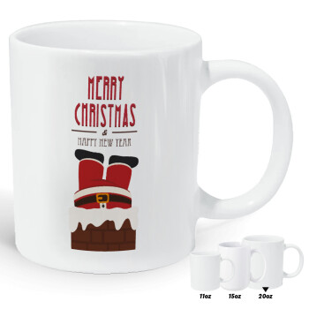 Merry christmas chimney, Κούπα Giga, κεραμική, 590ml