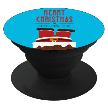 Merry christmas chimney, Pop Socket Μαύρο Βάση Στήριξης Κινητού στο Χέρι