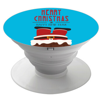 Merry christmas chimney, Pop Socket Λευκό Βάση Στήριξης Κινητού στο Χέρι