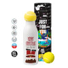 Tennis ball Metal mug thermos White, double wall, 550ml