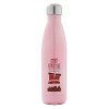 Μεταλλικό παγούρι θερμός Ροζ Ιριδίζον (Stainless steel), διπλού τοιχώματος, 500ml