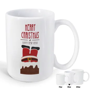 Merry christmas chimney, Κούπα Mega, κεραμική, 450ml