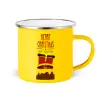 Yellow Enamel Metallic Cup 360ml
