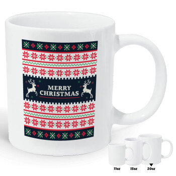 Merry Christmas Vintage, Κούπα Giga, κεραμική, 590ml