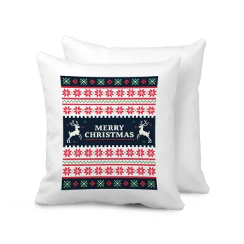 Merry Christmas Vintage, Sofa cushion 40x40cm includes filling