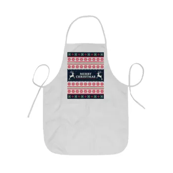 Merry Christmas Vintage, Ποδιά Σεφ ολόσωμη κοντή  Παιδική (44x62cm)