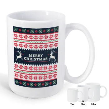 Merry Christmas Vintage, Κούπα Mega, κεραμική, 450ml