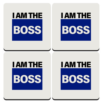I am the Boss, ΣΕΤ 4 Σουβέρ ξύλινα τετράγωνα