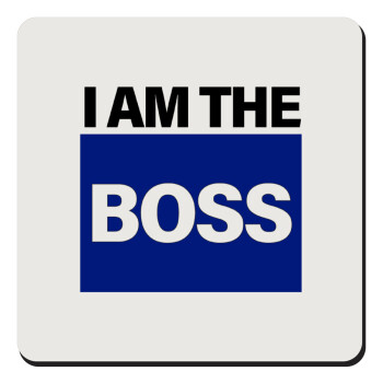 I am the Boss, Τετράγωνο μαγνητάκι ξύλινο 9x9cm