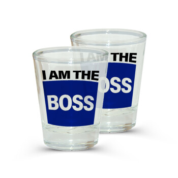 I am the Boss, Σφηνοπότηρα γυάλινα 45ml διάφανα (2 τεμάχια)