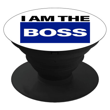 I am the Boss, Pop Socket Μαύρο Βάση Στήριξης Κινητού στο Χέρι