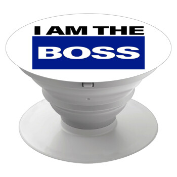 I am the Boss, Phone Holders Stand  White Hand-held Mobile Phone Holder