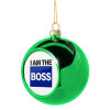 Green Christmas tree ornament ball 8cm