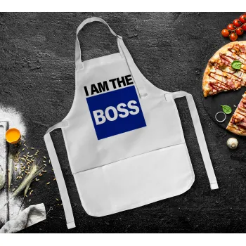 I am the Boss, Ποδιά Σεφ Ολόσωμη Παιδική (με ρυθμιστικά και 2 τσέπες)