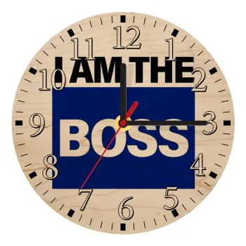 I am the Boss, Ρολόι τοίχου ξύλινο plywood (20cm)