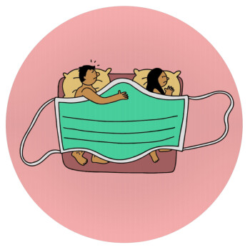 Couple in bed, 