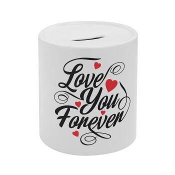 Love you forever, Κουμπαράς πορσελάνης με τάπα