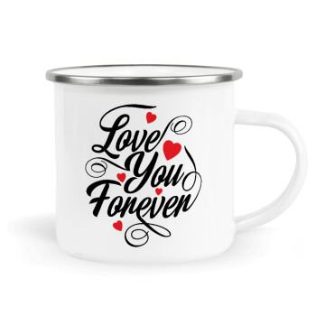 Love you forever, Κούπα Μεταλλική εμαγιέ λευκη 360ml