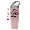 Pink color, 890ml (30oz) stainless Steel Tumbler with Handle