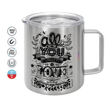 All you need is love, Κούπα Ανοξείδωτη διπλού τοιχώματος 300ml