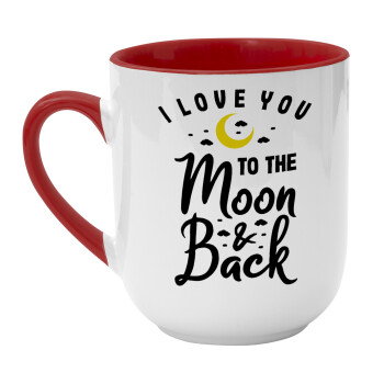 I love you to the moon and back, Κούπα κεραμική tapered 260ml
