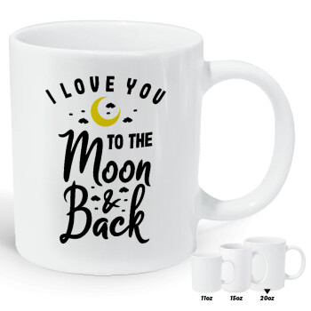 I love you to the moon and back, Κούπα Giga, κεραμική, 590ml
