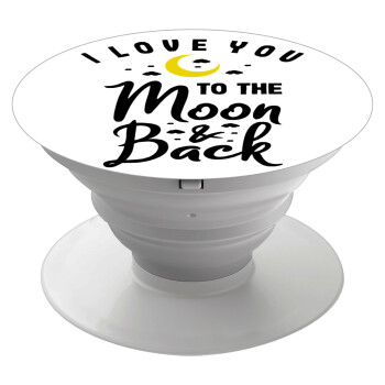 I love you to the moon and back, Phone Holders Stand  White Hand-held Mobile Phone Holder