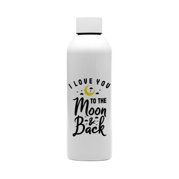 I love you to the moon and back, Μεταλλικό παγούρι νερού, 304 Stainless Steel 800ml