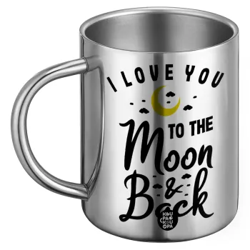 I love you to the moon and back, BIG Mug Stainless steel double wall (450ml)