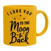 Ceramic coffee mug yellow, 330ml