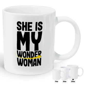 She is my wonder woman, Κούπα Giga, κεραμική, 590ml