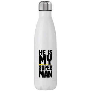 He is my superman, Stainless steel, double-walled, 750ml
