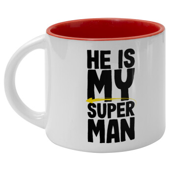 He is my superman, Κούπα κεραμική 400ml