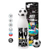 Soccer Metal mug thermos, double wall, 550ml