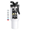 Mega Stainless steel Tumbler with lid, double wall 1,2L