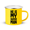 Yellow Enamel Metallic Cup 360ml