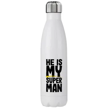 He is my superman, Stainless steel, double-walled, 750ml