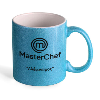 Master Chef, Κούπα Σιέλ Glitter που γυαλίζει, κεραμική, 330ml