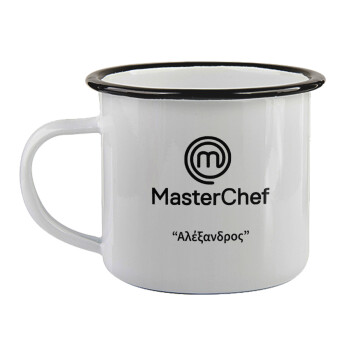 Master Chef, Κούπα εμαγιέ με μαύρο χείλος 360ml