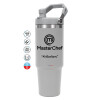 GREY color, 890ml (30oz) stainless Steel Tumbler with Handle