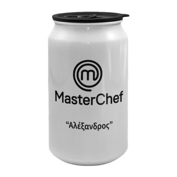 Master Chef, Κούπα ταξιδιού μεταλλική με καπάκι (tin-can) 500ml