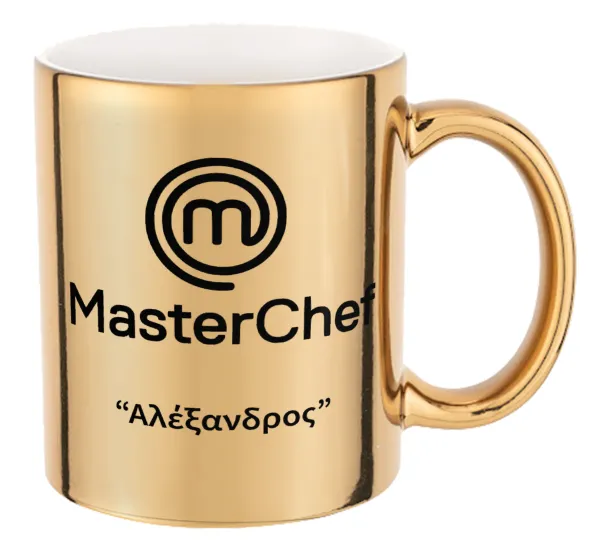 Master Chef — Mug ceramic, gold mirror, 330ml