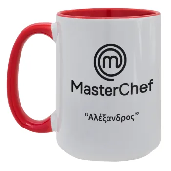 Master Chef, Κούπα Mega 15oz, κεραμική Κόκκινη, 450ml