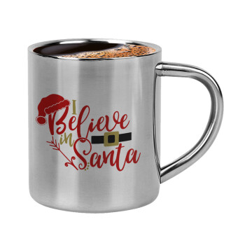 I believe in Santa, Κουπάκι μεταλλικό διπλού τοιχώματος για espresso (220ml)