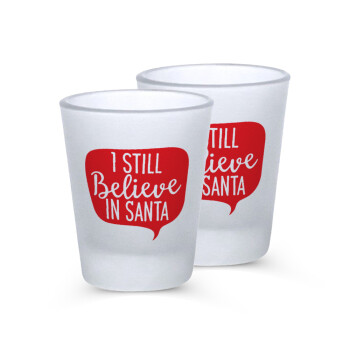 Ι still believe in santa, Σφηνοπότηρα γυάλινα 45ml του πάγου (2 τεμάχια)