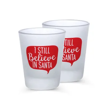 Ι still believe in santa, Σφηνοπότηρα γυάλινα 45ml του πάγου (2 τεμάχια)