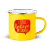 Yellow Enamel Metallic Cup 360ml