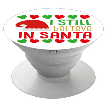 Ι still believe in Santa hearts, Phone Holders Stand  Λευκό Βάση Στήριξης Κινητού στο Χέρι