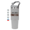 GREY Travel Tumbler with Handle 890ml